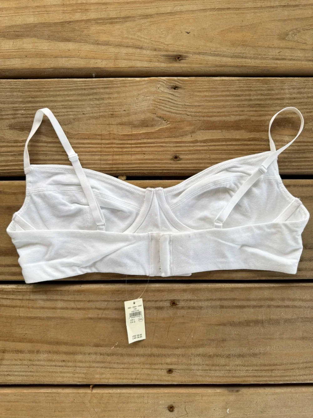 Aerie | White Unlined Underwire Bra Adjustable Straps